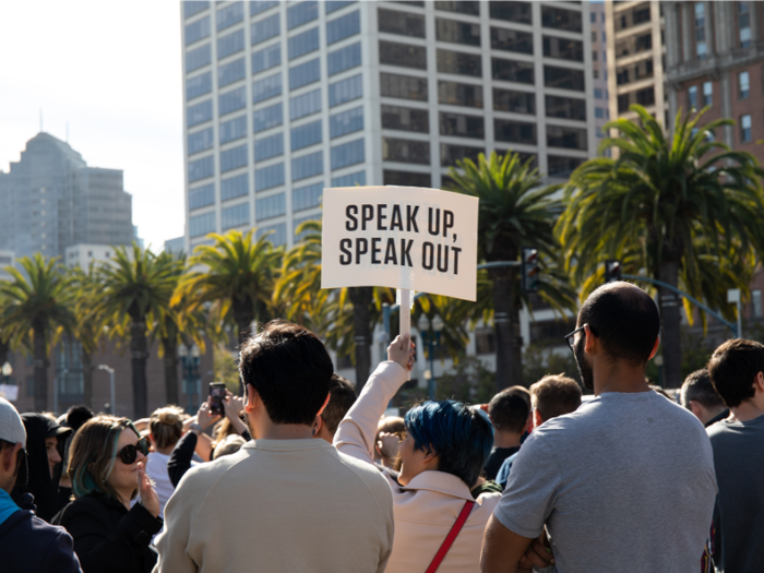 The employees in San Francisco were just some of the thousands to have participated in Thursday