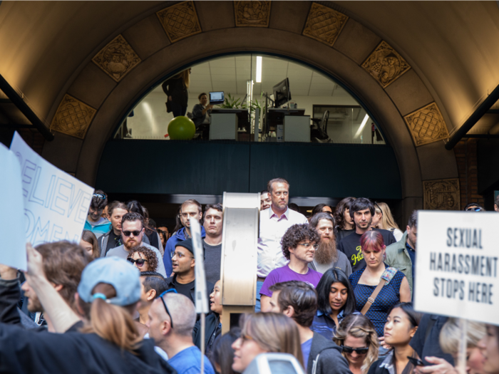 They began chanting slogans like, "No justice, no peace!"