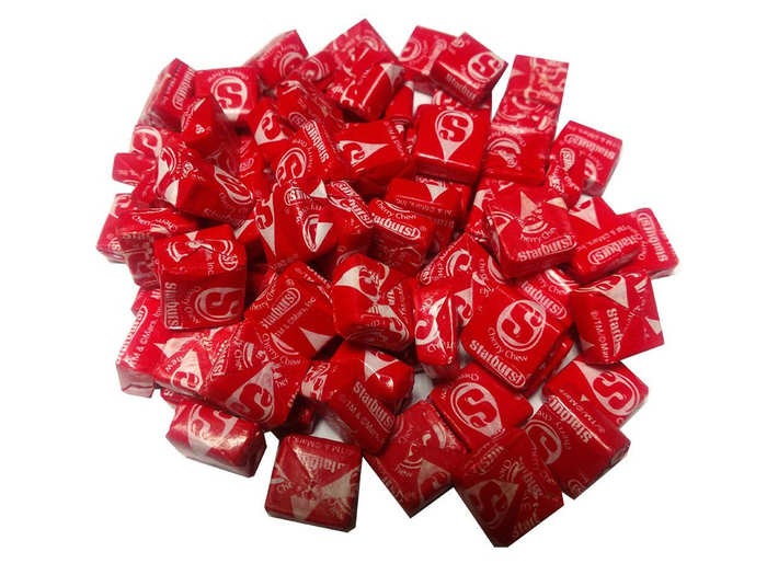 A glorious two pounds of the best Starburst flavors