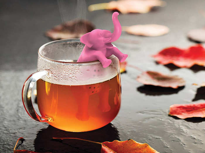 A cute loose tea infuser shaped like an animal