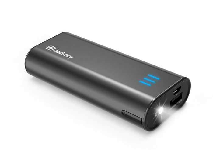 A pocket-sized battery pack for charging on the go