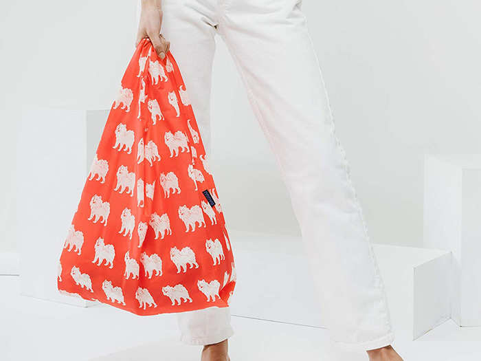 A popular reusable bag that folds up to the size of an envelope