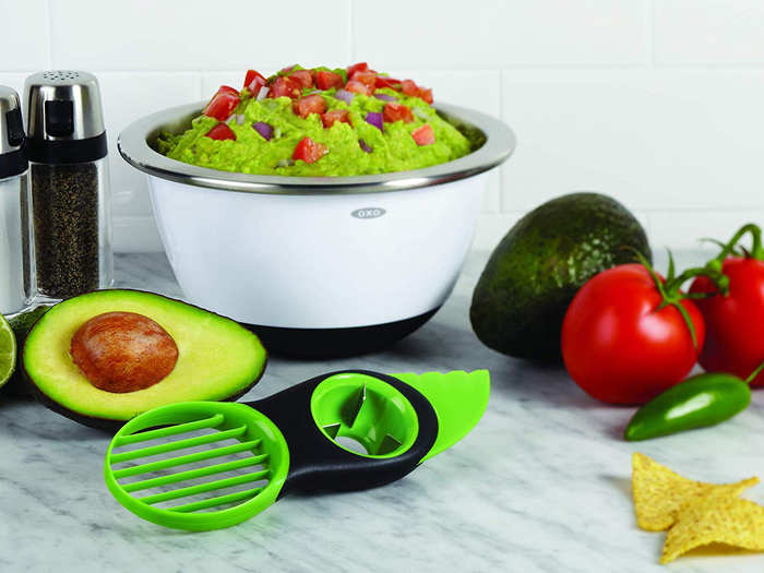 A 3-in-1 avocado slicer that makes bowls of guacamole easier and faster