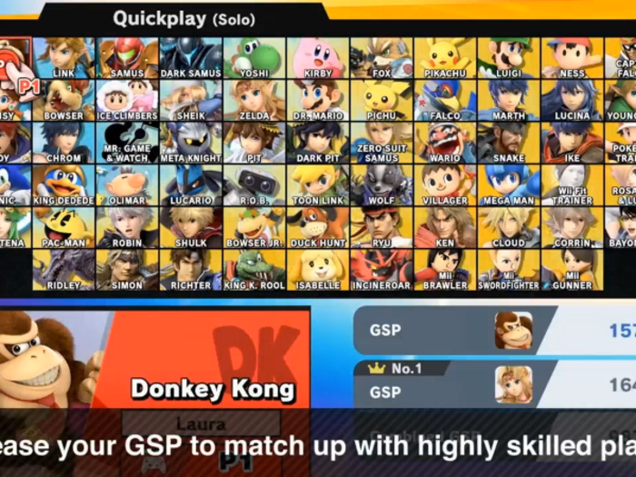 "Ultimate" will match players with similar Global Smash Power.