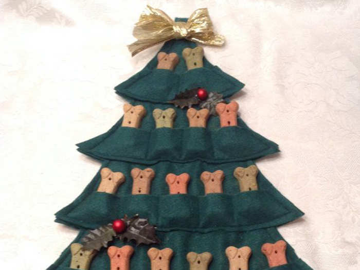 A puppy treat tree