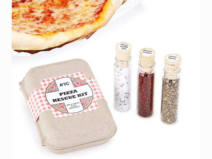 An emergency pizza rescue kit