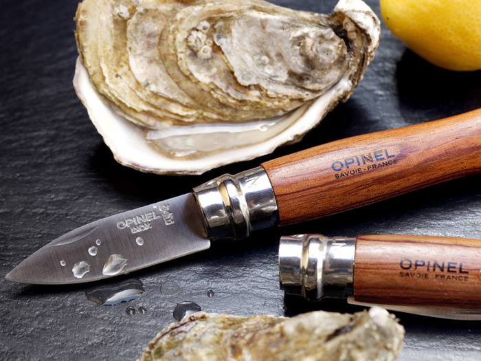 A classic French shellfish shucking tool