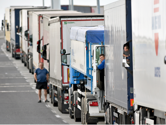 These strikes happen so often that the local British government has a system called "Operation Stack" to organize trucker parking. It