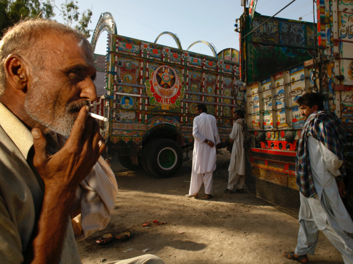 Another reason Pakistani truck drivers love to have beautifully decorated trucks is because they, like truck drivers around the world, spend weeks at a time in their trucks.