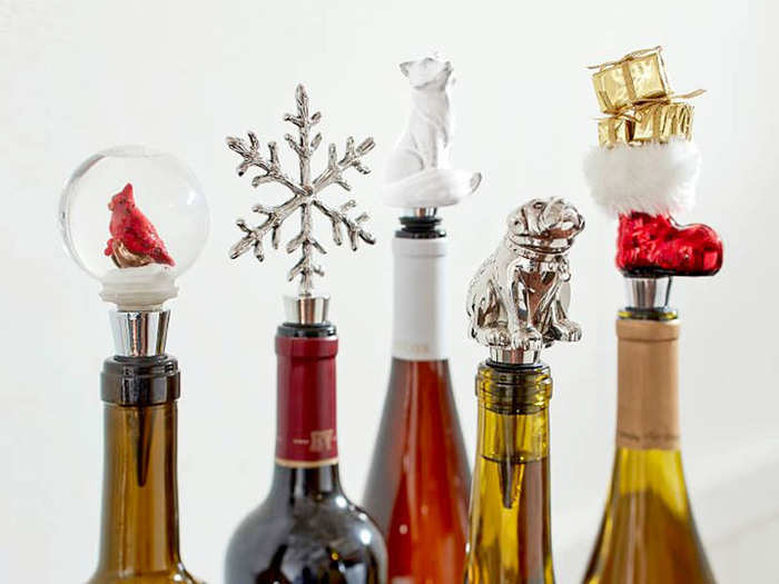 A festive bottle stopper