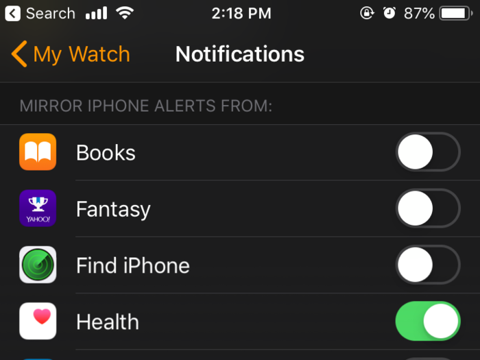 I ended up turning off nearly every notification on the Apple Watch except for the Health app.