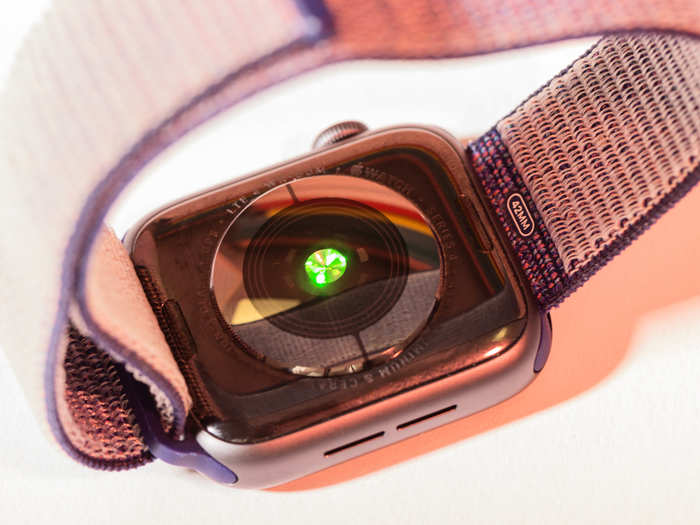 The Apple Watch can also record your heart rate and give you a notification if it