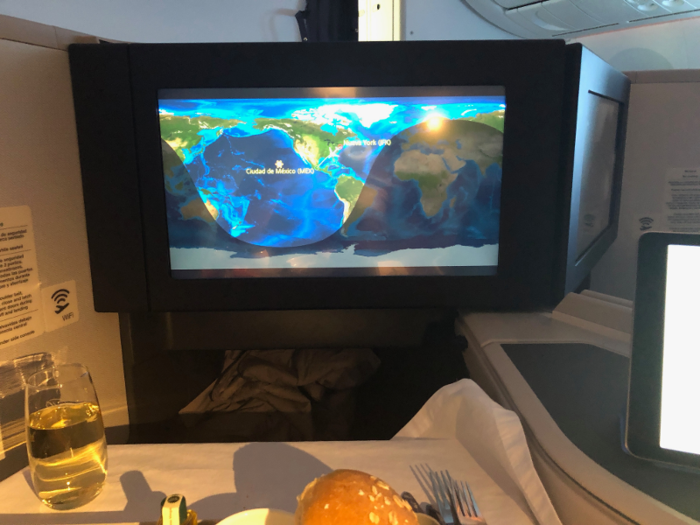 After lunch (right before dessert came), I checked in on our flight