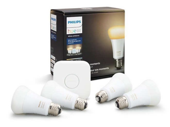 A set of smart light bulbs that they can control remotely and provide ambiance