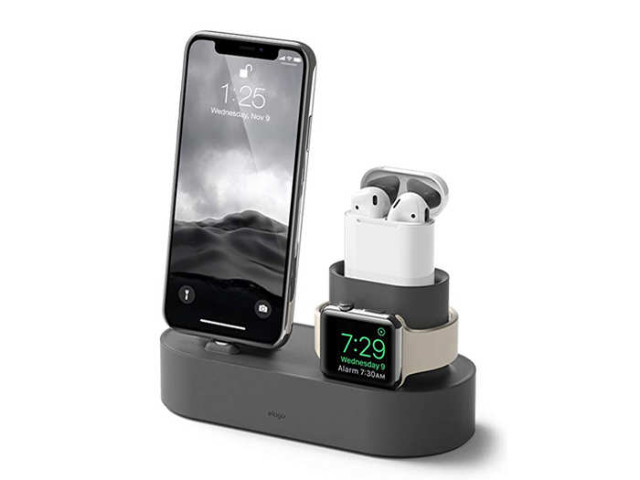 A charging hub for your friend with a lot of Apple products