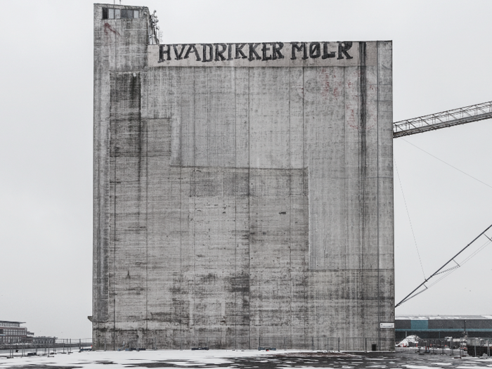 In Copenhagen, Denmark, a former grain silo stands as the largest industrial building in the city