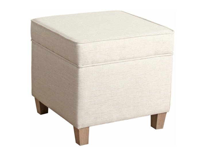 A storage ottoman to save them space