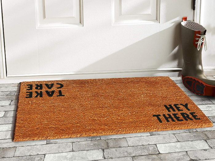 A friendly welcome mat