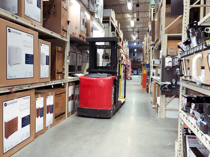 The suburban Home Depot definitely had a warehouse feel to it, but it had everything you might need for home and garden projects.