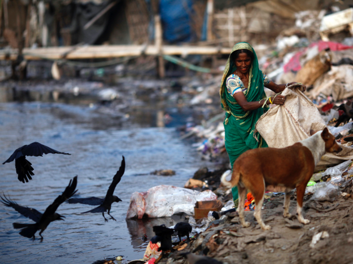 Locals rely on the Buriganga river, which is heavily polluted with human and factory waste.