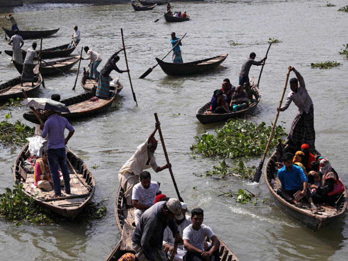 In fact, much of life in Dhaka revolves around the water.