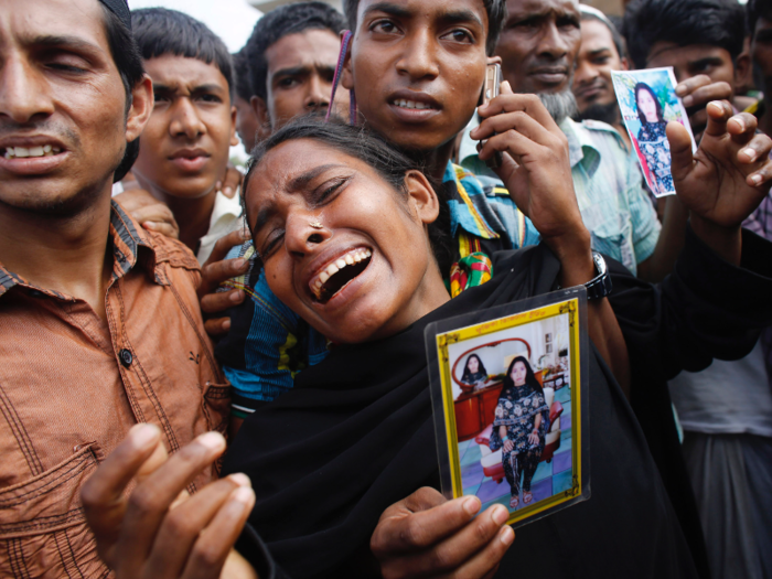 In 2013, a garment factory collapsed, killing hundreds of workers. Mourners gathered for a mass burial in Dhaka.