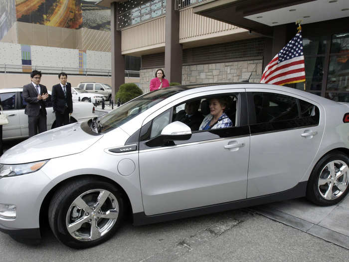 2011: Chevy Volt — Bringing us into the electric vehicle era, the Volt is a top-selling plug-in hybrid and was named 2011 Green Car of the Year, 2011 Car of the Year, and 2011 World Green Car.