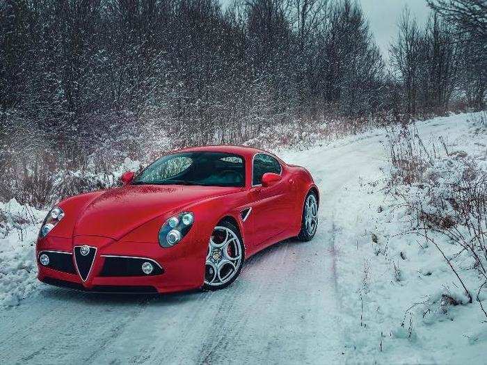 2009: Alfa Romeo 8C Competizione — Originally priced at $250,000, the 8C Competizione featured a retro-styling and could top 180 mph.