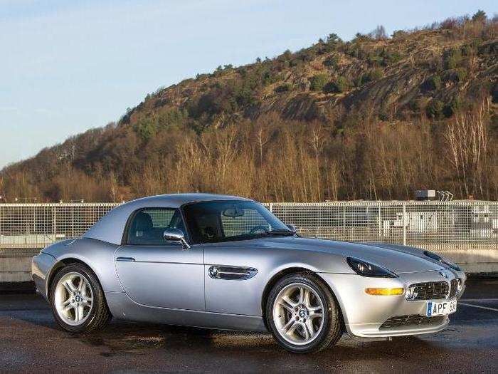 2000: BMW Z8 — This flashy roadster arrived in 2000 and was featured in the James Bond film "The World is Not Enough."