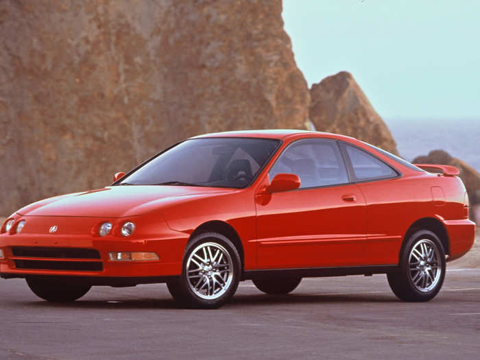 1997: Acura Integra — Front-wheel drive, high-compression pistons, 195 horsepower, and excellent handing ... yeah, the 