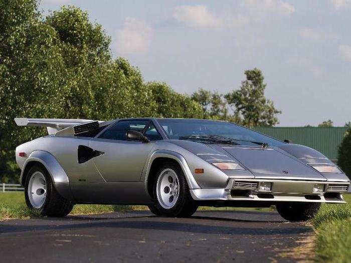 1983: Lamborghini Countach LP500S — Countach models are all impressive, but probably the coolest thing about them was the upward-opening "scissor doors" that defined certain 1980s sports cars.