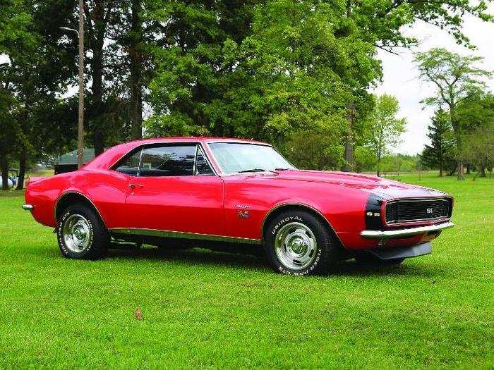 1967: Chevy Camaro — An old fashioned American muscle car, the Camaro had a powerful V8 engine under its hood.