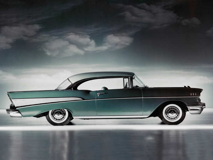 1957: Chevy Bel-Air (Tie) — Quite possibly the coolest car on this list, the 