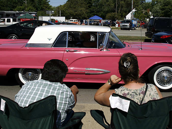 1955: Ford Thunderbird — An all-time cool-looking car, the T-bird created a new class of vehicle for American consumers: the "personal luxury car."