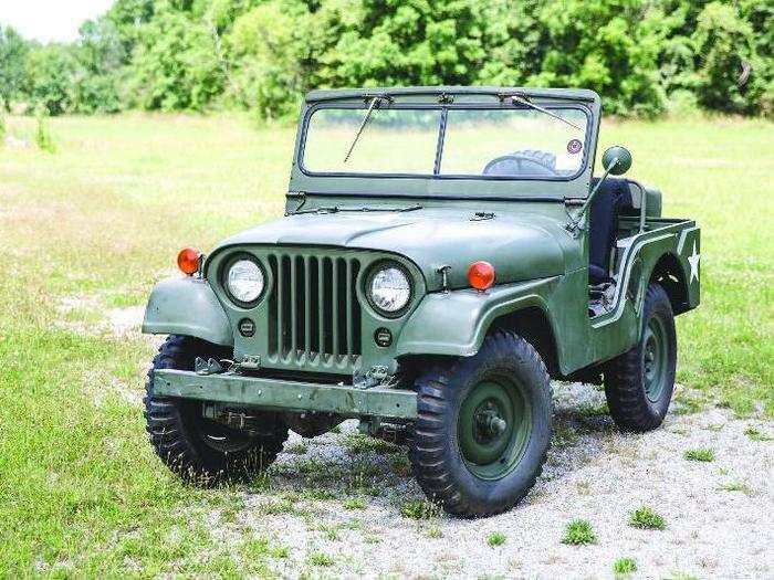 1954: Willys CJ-5 — The CJ-5 was influenced by the Jeep MC8A1, which was used in the Korean War from 1950-1953.