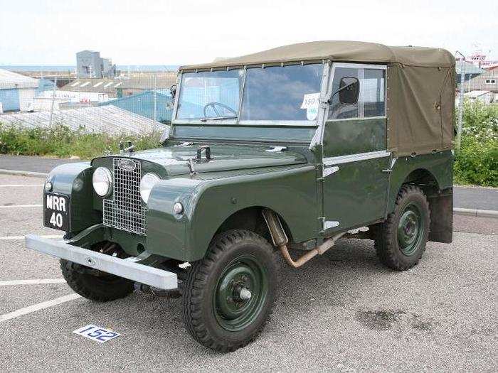 1951: Land Rover Defender Series I — The original Land Rover Defender was born in Britain as a response to the popularity of Jeeps in the United Kingdom