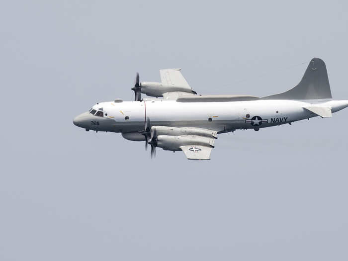 Russian Su-27 Flanker buzzed a US Navy EP-3 Aries surveillance plane over the Black Sea on January 29, 2018.