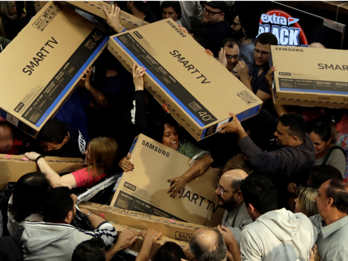 Black Friday is also a hit with Brazilians, who clammer for deals on electronics like TVs the day after America celebrates Thanksgiving.