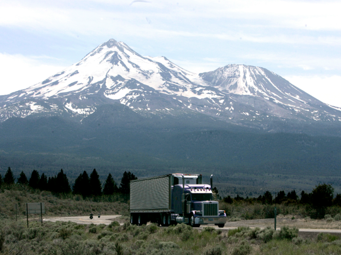 5 — Mount Shasta, the most dangerous volcano in California, is located in the northernmost part of the state.