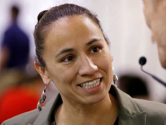 Sharice Davids is the first Native American woman elected to Congress in US history.