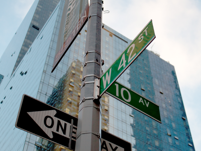 The club is located at 10th Avenue and 42nd Street, in Manhattan