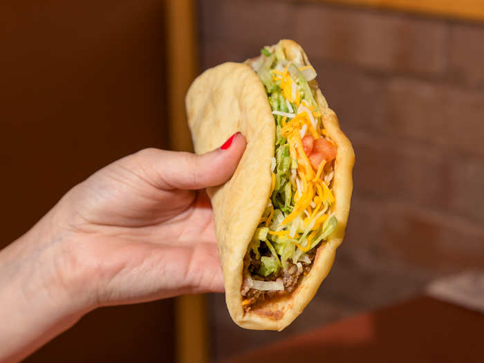 The Muchacho soft taco is standard fare — nothing too special about it. It