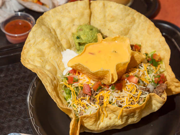 Hollis considers himself something of a fast-food taco salad connoisseur, and he was duly impressed by Taco Bueno