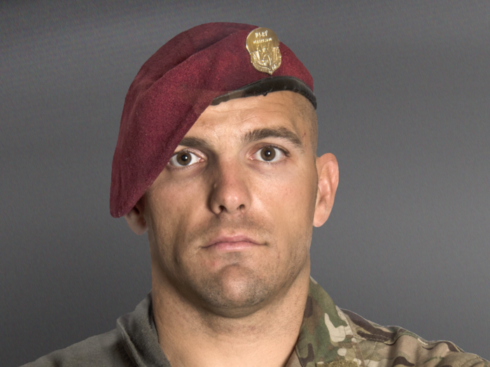 PJs wear these maroon berets with the career badge in garrison too, Vega said.