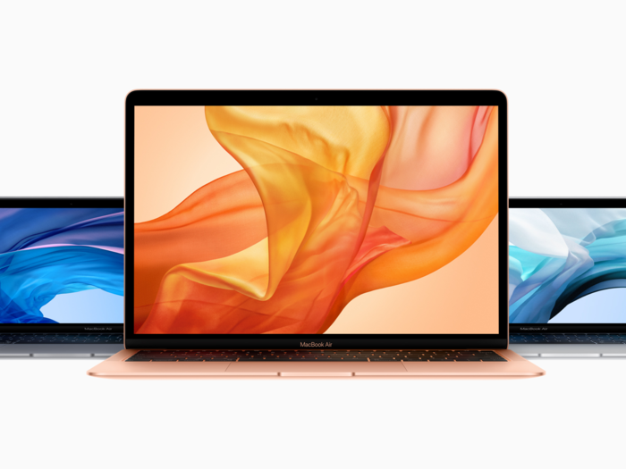 The MacBook Air has a less powerful processor chip, and can