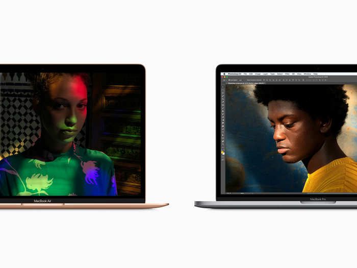 Both the new MacBook Air and MacBook Pro have the same size 13-inch displays.