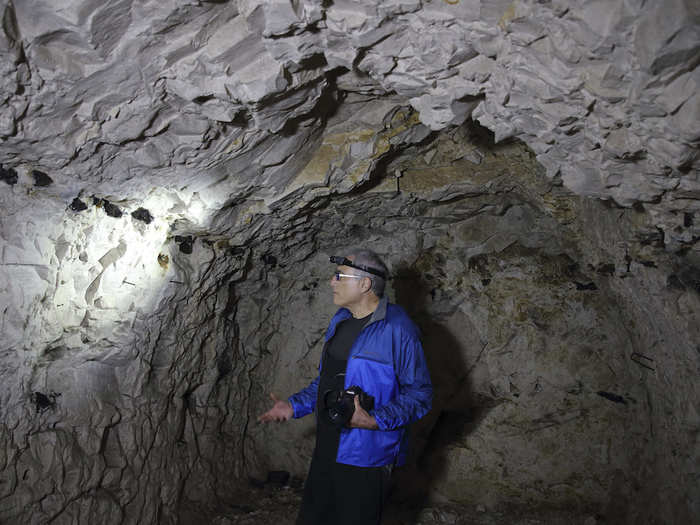 Some 12 yards under the surface, the caves were used by locals as early as the 17th century to store food and shelter their families and livestock.