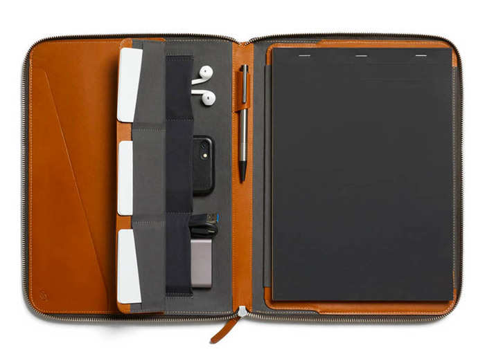 An impressive leather work folio