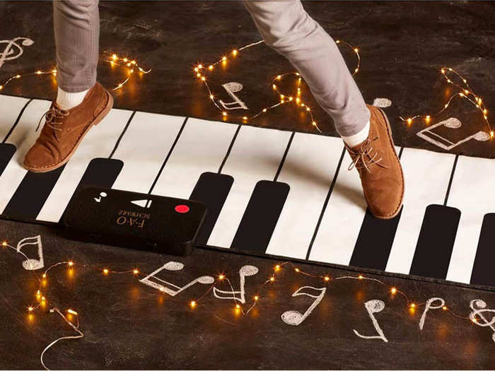 An interactive piano dance mat