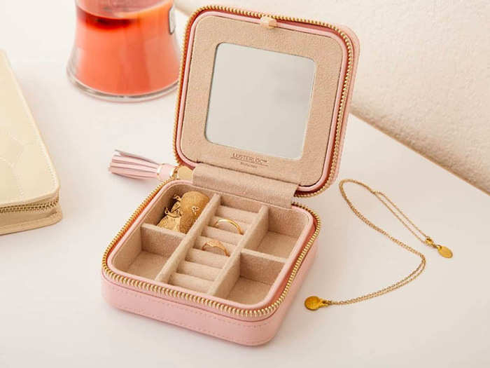 A travel jewelry case